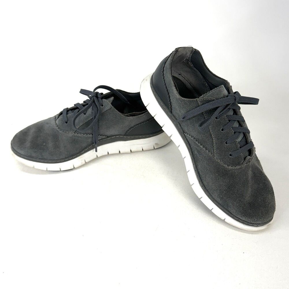 Vionic Shoes Womens 8 355 Taylor Comfort Sneakers Tvw5174 Gray Suede Lace Up